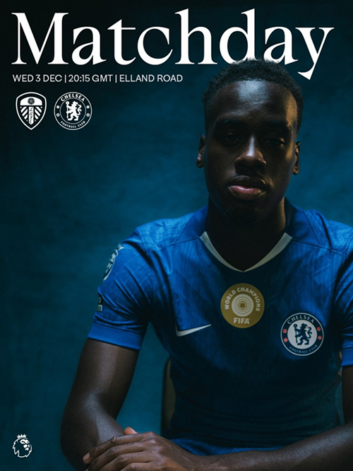 切尔西官方海报剑指利兹联：吉滕斯单骑出镜，客场誓取3分！