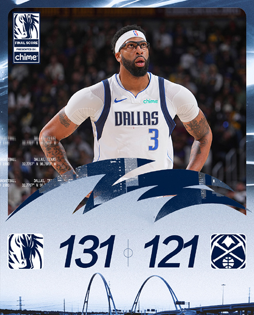 独行侠131-121逆转掘金,<a href=/qiuxing/lanqiubofang/130.html target=_blank class=infotextkey>约基奇</a>29+20,浓眉32+13,<a href=/qiuxing/lanqiubofang/124.html target=_blank class=infotextkey>穆雷</a>受伤