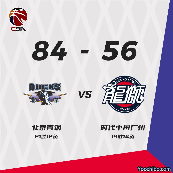 北京84-56击退广州 范子铭14+8 吉布森15分 李炎哲11分